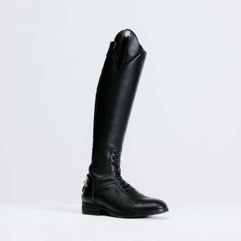 Test bottes équitation cuir femme 900 noires Decathlon