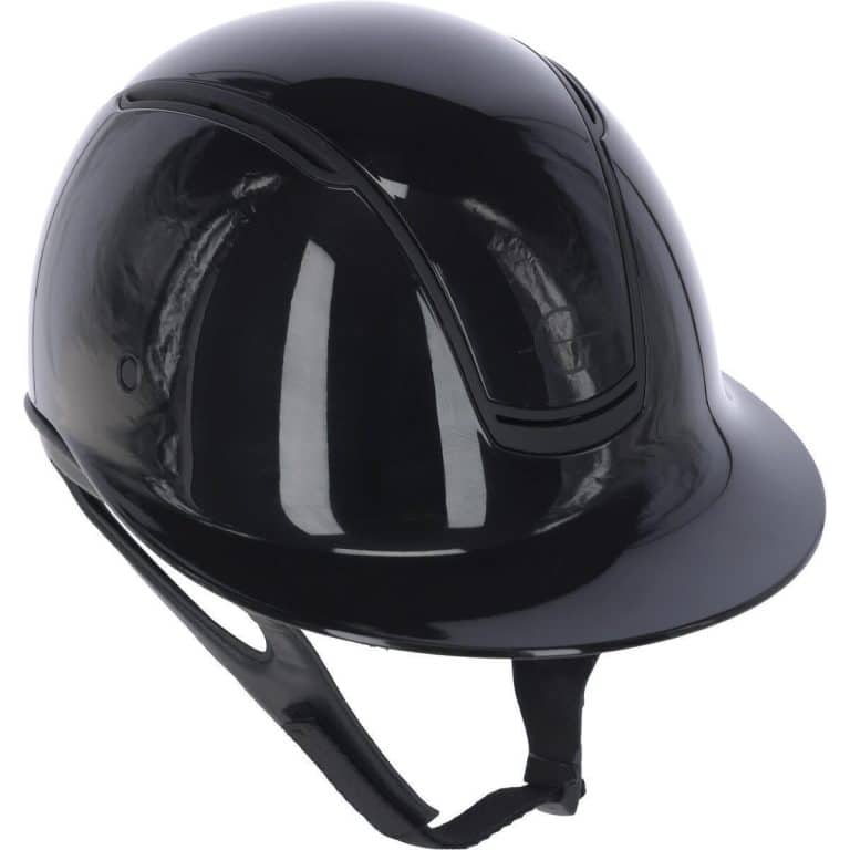 Test du casque d'équitation Decathlon Eclipe polo brillant